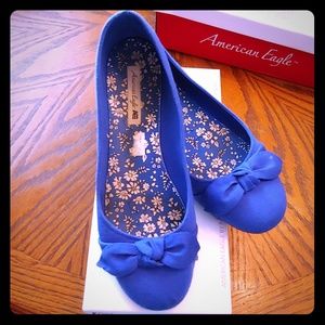 Cobalt blue flats
